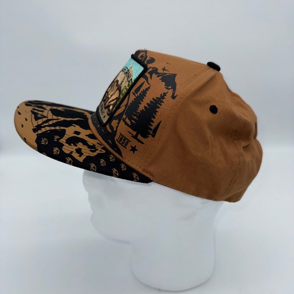 Top Level California Republic Bear Trees Snapback Trucker Hat  Adjustable - Picture 3 of 9